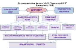 Структура управления школой